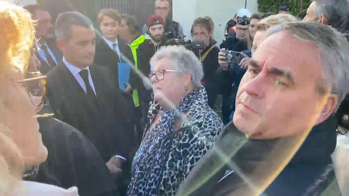 Tornade à Bihucourt : le témoignage de Michèle en pleurs devant Gérald Darmanin