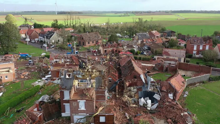 Vu du ciel : la tornade de Bihucourt !