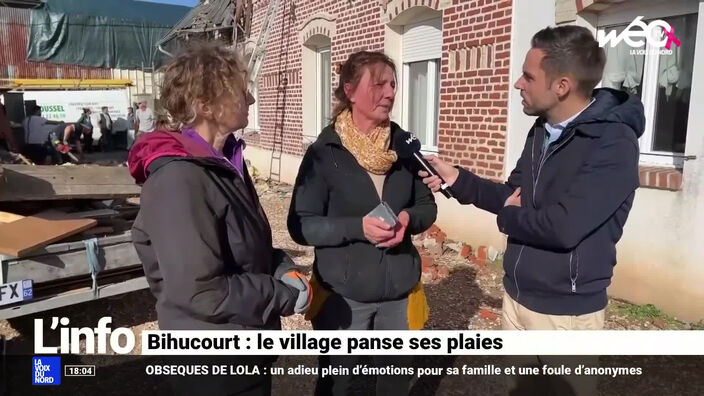 Bihucourt : après la catastrophe, le village panse ses plaies