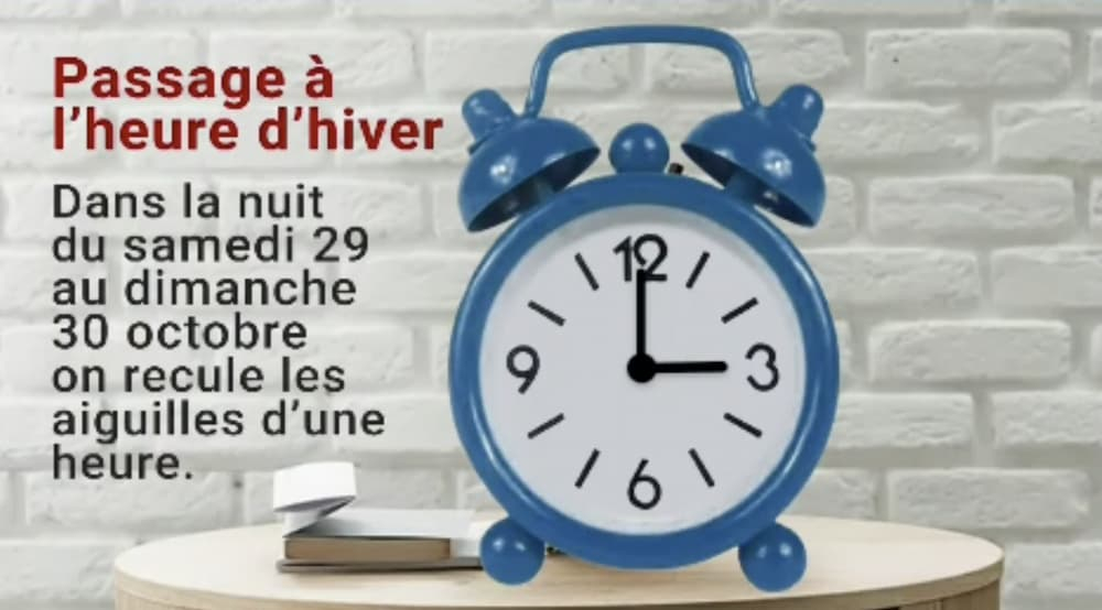 Ce week-end, c'est le changement d'heure !