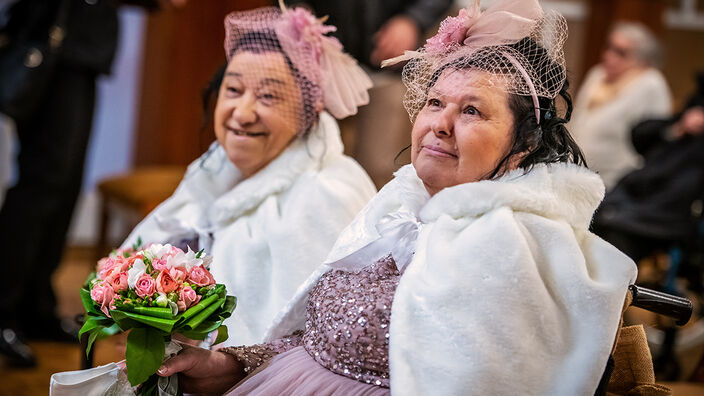 Mariage de deux résidentes d'EHPAD à Valenciennes