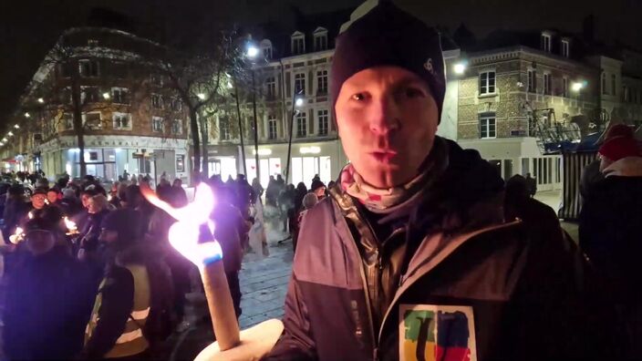 Rassemblement contre la réforme des retraites à Amiens