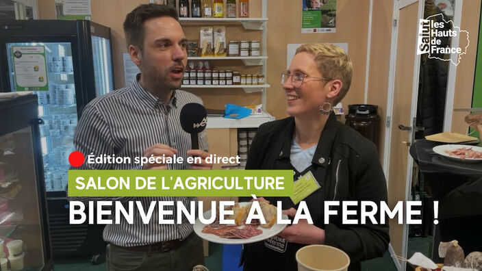 Sur le stand de « Bienvenue à la ferme »