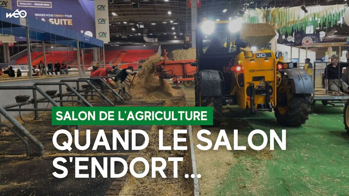 Dans les coulisses du Salon de l'Agriculture, en pleine nuit...