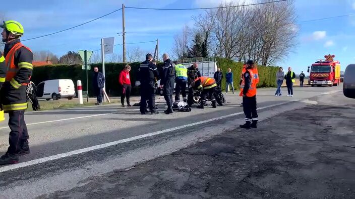 Oye-Plage : un homme en urgence absolue après un accident de moto