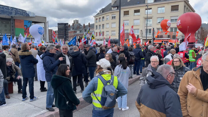 Réforme des retraites : Moins nombreux, plus déterminés à Amiens