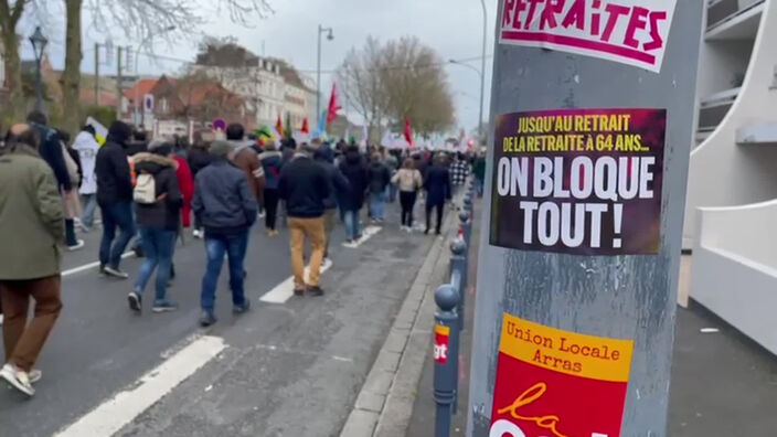 Réforme des retraites : 10ème journée de mobilisation à Arras