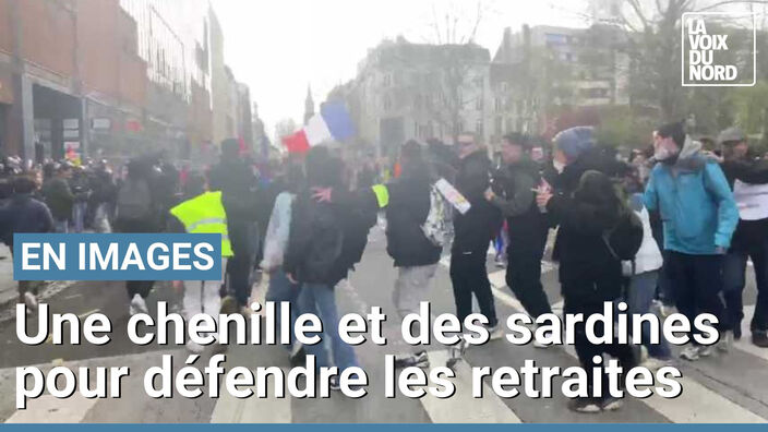 Réforme des retraites : les manifestants font la chenille sur du Patrick Sébastien à Lille