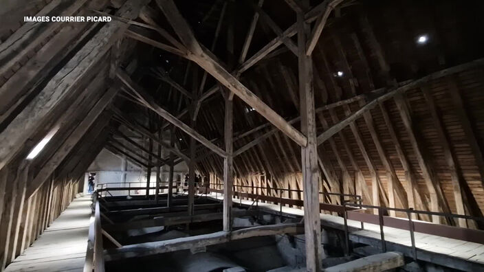 La ministre de la Culture en visite à la cathédrale Notre-Dame d’Amiens ce mardi 11 avril 