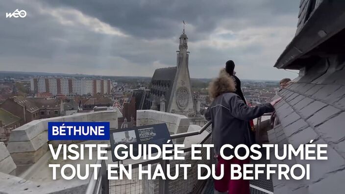 Visite guidée du beffroi de Béthune : le panorama depuis le chemin de ronde