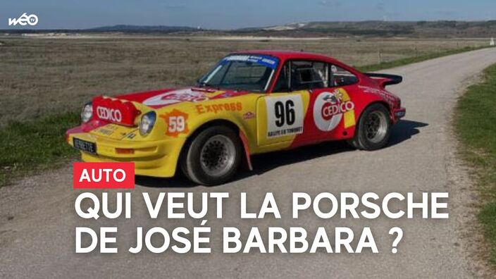 La Porsche 911 du pilote de rallye auto airois José Barbara, décédé, mise en vente aux enchèrese aux enchères