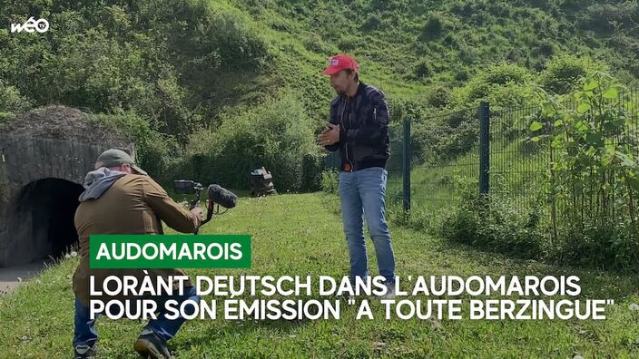 Lorànt Deutsch filme son émission "A toute berzingue" dans l'Audomarois
