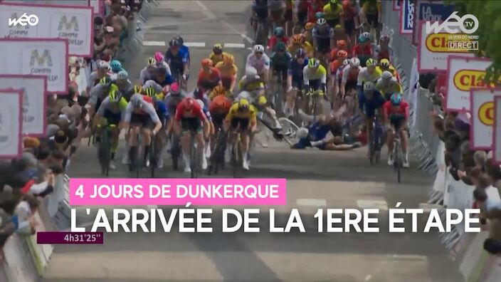 Les 4 Jours de Dunkerque : les dernières minutes de la première étape : Dunkerque - Abbeville