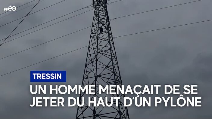 Tressin: il menace de se jeter d’un pylône