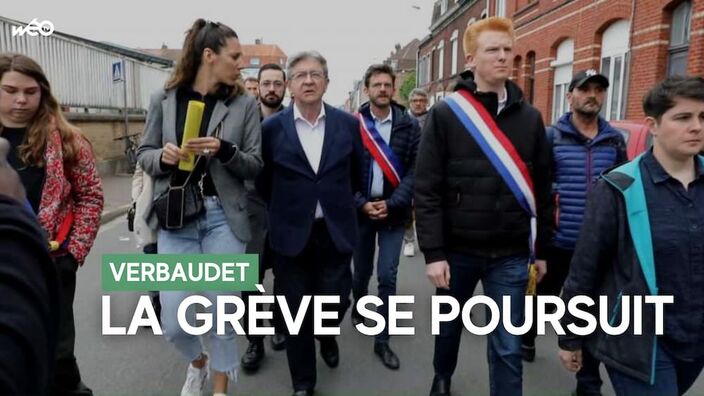 Tourcoing : Mélenchon vient soutenir les salariés de Vertbaudet