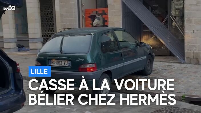 Lille : nouveau casse à la voiture bélier, rue Grande-Chausée, cette fois chez Hermès