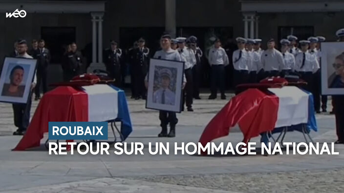 3 policiers tués : retour sur l'hommage national à Roubaix