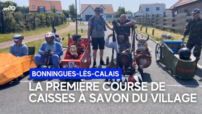 Première course de caisses à savon à Bonningues-lès-Calais