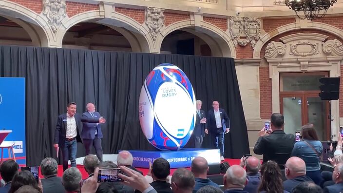 Lancement de la Coupe du monde de rugby à Lille