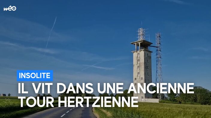 Il vit dans une tour hertzienne à Belleuse