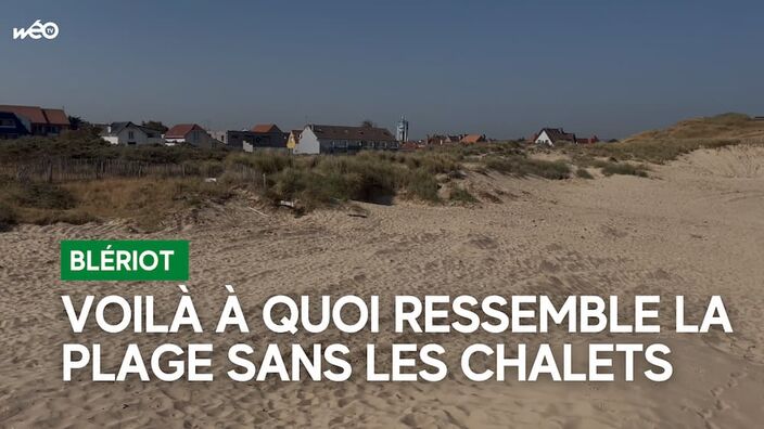 La plage de Blériot après enlèvement des chalets