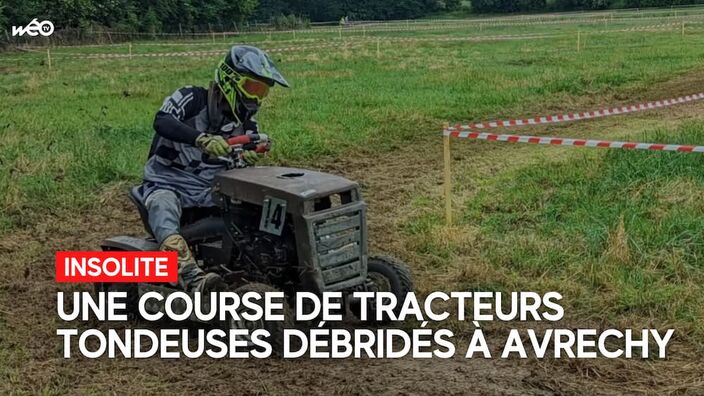 Courses de tracteurs-tondeuses débridés à Avrechy