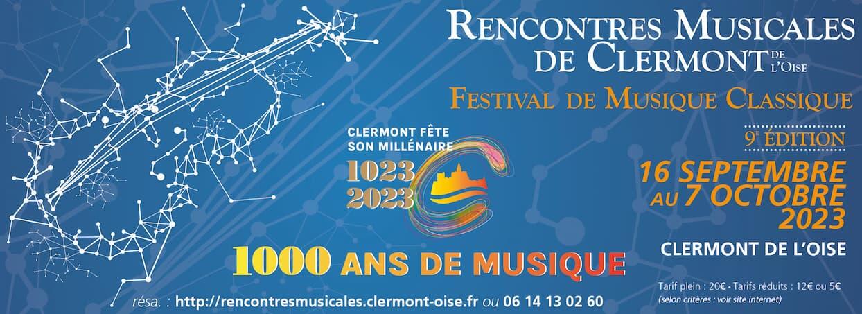 Les rencontres musicales de Clermont : le festival célèbre 1000 ans de musique ! 