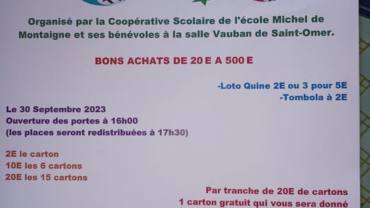 Loto de école Michel de Montaigne
