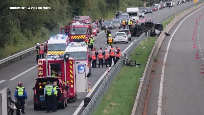 Un dramatique accident sur l'A26 hier soir