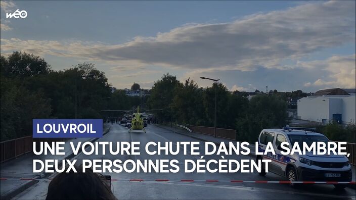 Une voiture tombe à l'eau, au moins deux personnes décédées à Louvroil