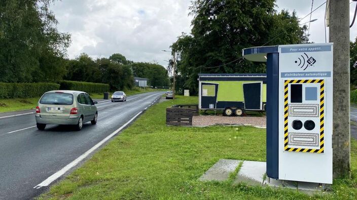 Neuf-Mesnil : un restaurateur déguise son distributeur en radar automatique !