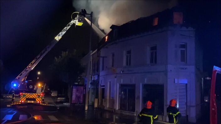 Violent incendie à Béthune : trois appartements détruits