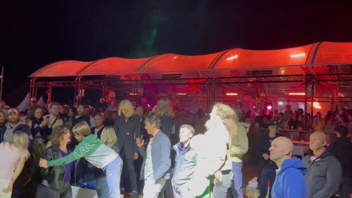 Emmanuel Macron au Touquet Music Beach