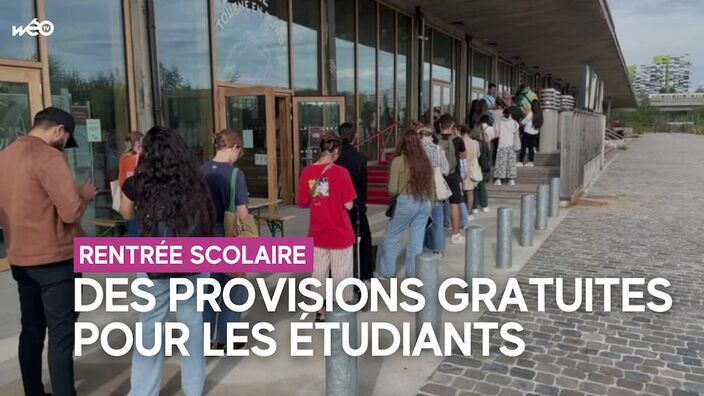 Lille : avant la rentrée, des provisions gratuites pour les étudiants