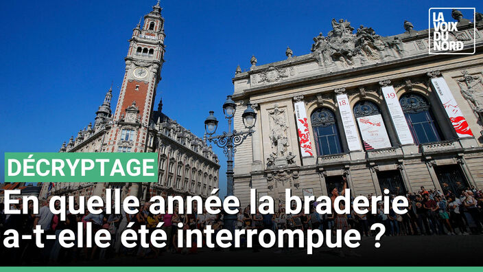 En quelle année la braderie a-t-elle été interrompue ? 