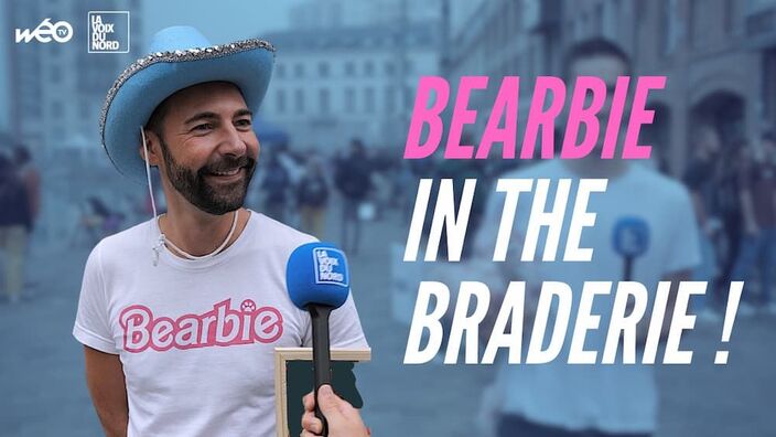 Braderie de Lille : il a la technique pour attirer l'œil sur son stand !