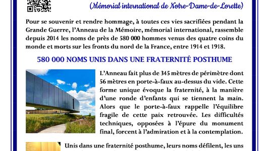 Mémobus (mémoire commune franco-allemande itinérante dans votre ville) fait une halte symbolique à Anneau de la Mémoire