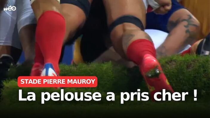 Rugby : la pelouse du stade Pierre Mauroy endommagée