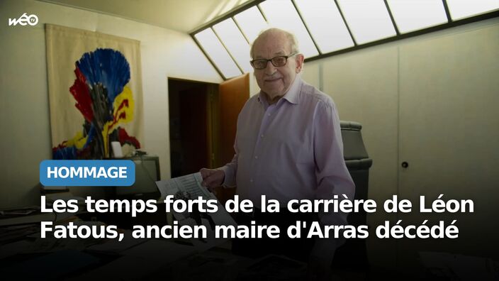 Portrait de Léon Fatous, ancien maire d'Arras décédé