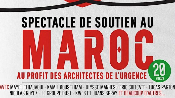 Grande soirée solidarité avec le Maroc à Amiens en direct ce lundi