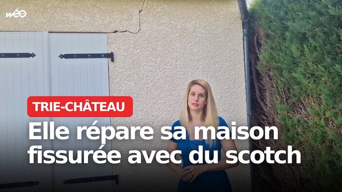 A Trie-Château (Oise), le pavillon de Sandy se dégrade inexorablement sous l'effet des mouvements du sol.