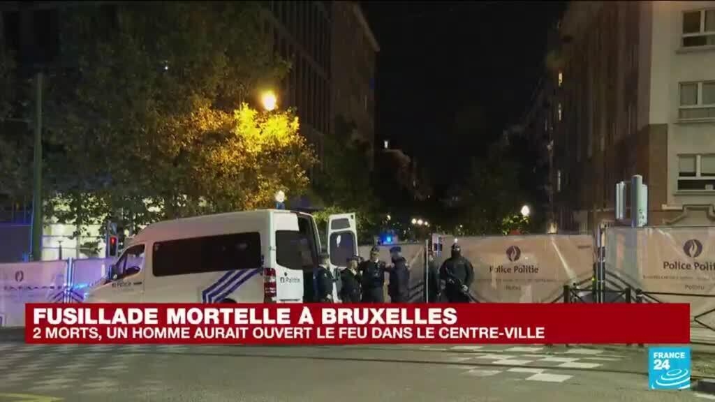 Au moins deux morts dans une fusillade à Bruxelles, le suspect en fuite -  16/10/2023 - Vidéo Wéo