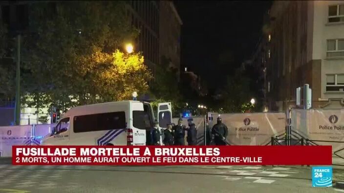 Au moins deux morts dans une fusillade à Bruxelles, le suspect en fuite