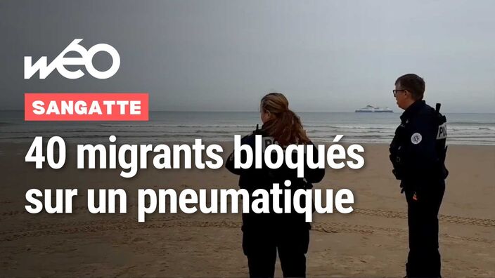 40 migrants sur un pneumatique bloqués au départ de Sangatte