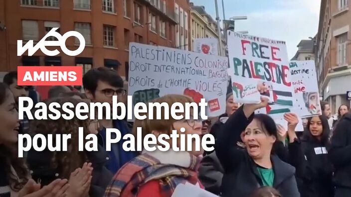 Rassemblement pro Palestine à Amiens