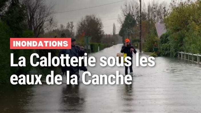 Inondations : La Calotterie sous les eaux de la Canche