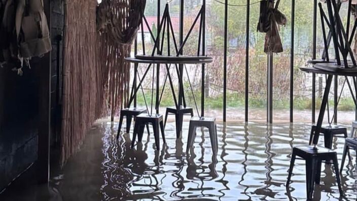 La Grenouillère, le restaurant étoilé d'Alexandre Gauthier, est inondé