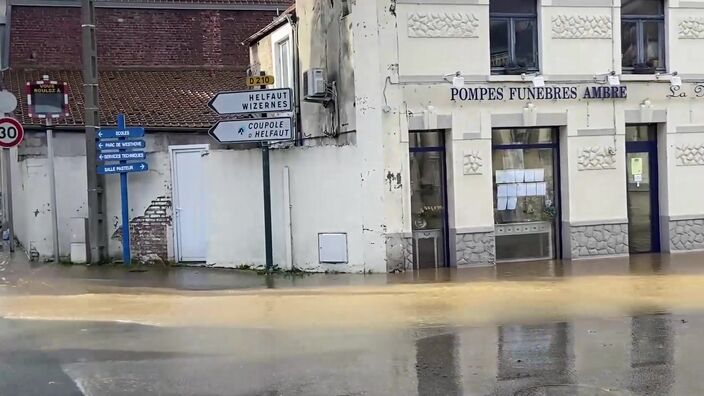 Blendecques : la commune a été submergée par l'Aa qui a envahit de nombreuses rues