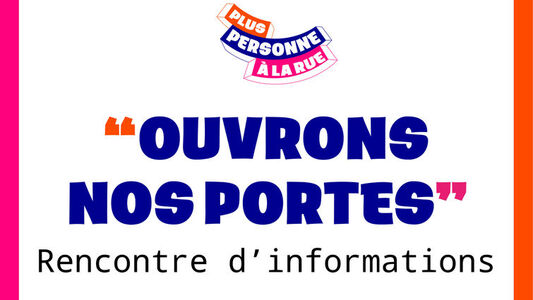 Rencontre d'informations " Ouvrons nos portes "