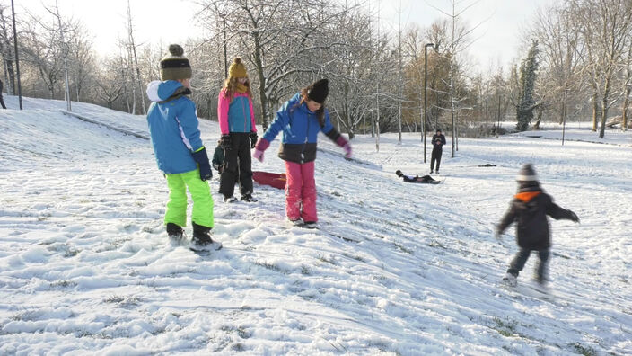 Neige : comme un air de station à Amiens